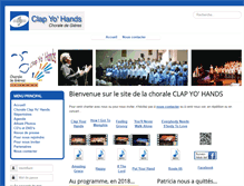 Tablet Screenshot of clap-yo-hands.com